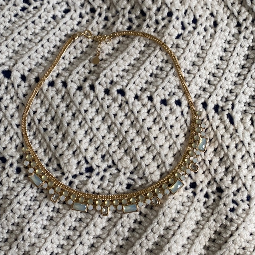 Loft gold and jeweled choker